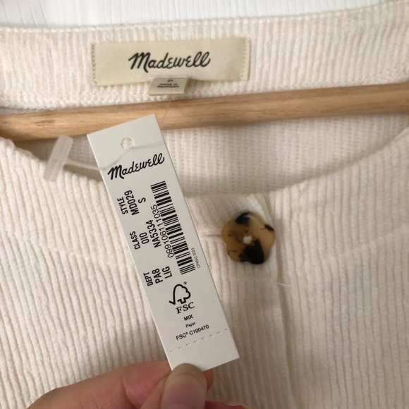 Madewell Button-Front Cardigan Top - Picture 4 of 4